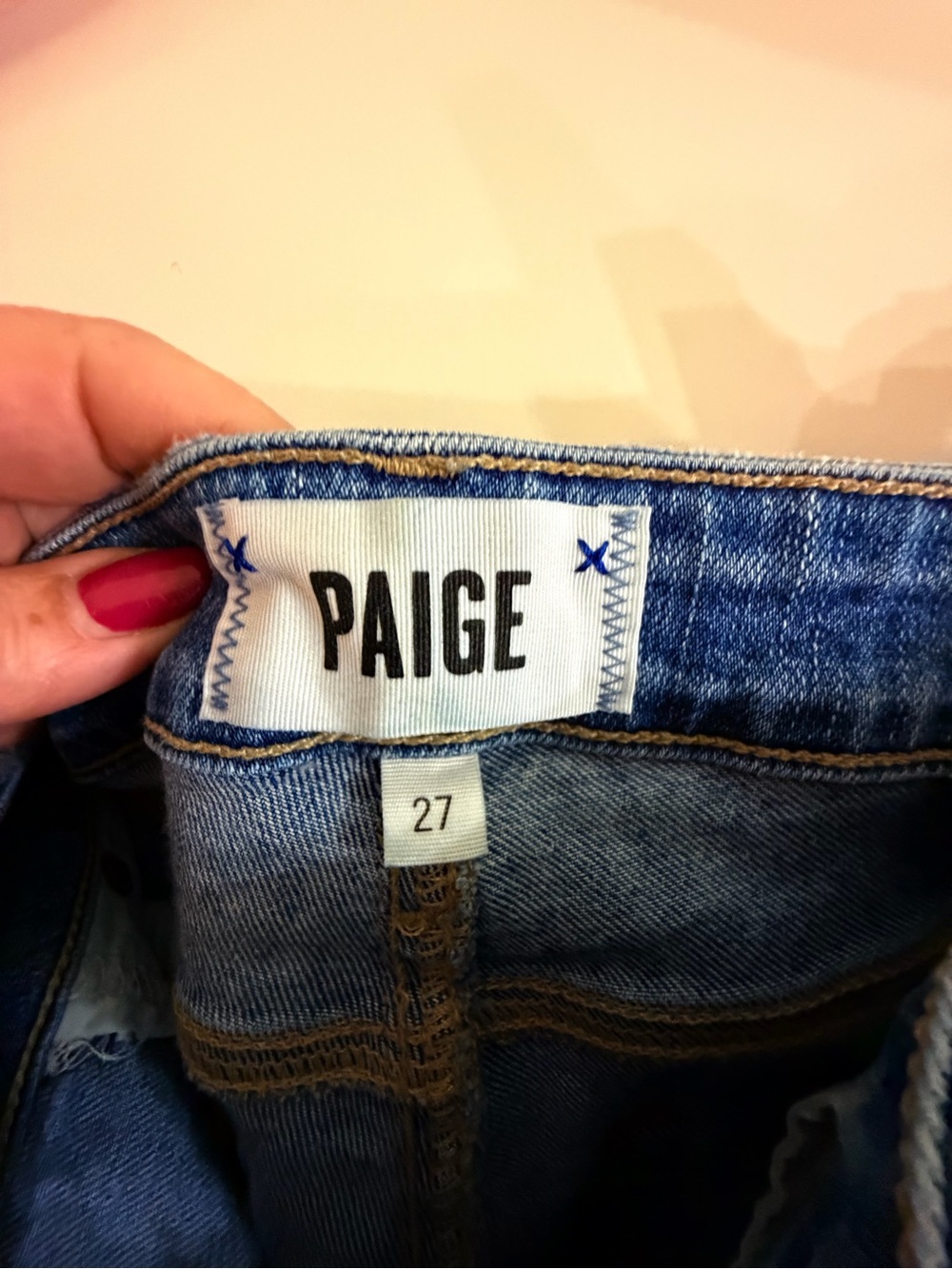 PAIGE Women's Medium Blue Skinny Jeans - Picture 4 of 7